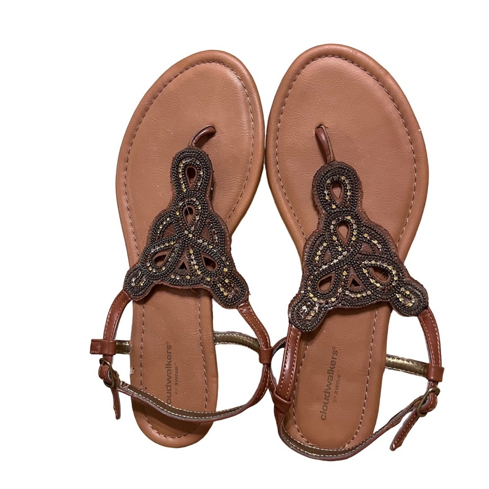* Cloudwalker by Avenue WHITNEY Sandals ~ size 10W EUC